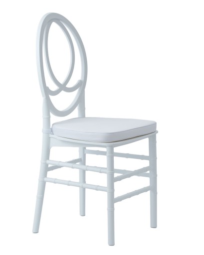 CHIAVARI PHOENIX PP СТУЛ ДЛЯ СВАДЕБНОГО БАНКЕТА, белый, с подушкой