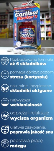 WITAMINA E z Wit.C, Cynk, Selen, Amix Cortisol Blocker - na kortyzol, stres