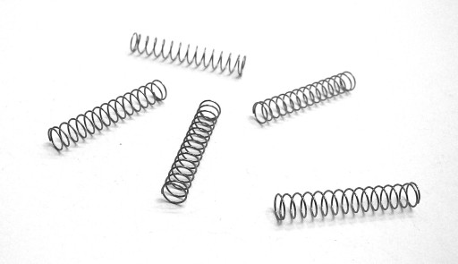 SPRĘŻYNA NACISKOWA d=0,3 * Dz=4,3 * Dw=3,7 * L=25 - 5szt.
