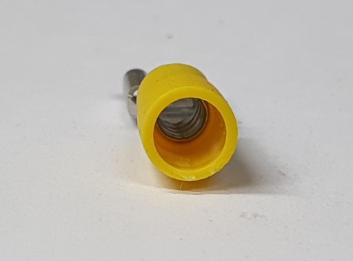 Концы YF250, женский наконечник заколки, желтый 10X