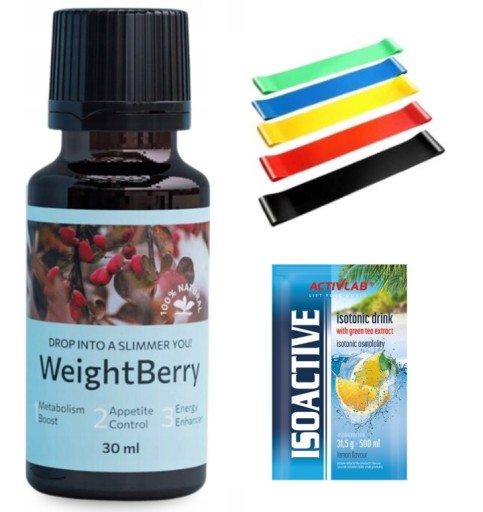 WEIGHTBERRY+GRATIS / NATURALNY NA ODCHUDZANIE UTRATA WAGI 30ML WEIGHT BERRY