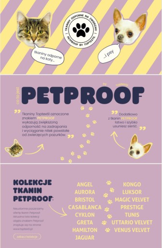 Plamoodporna Tkanina Obiciowa AURORA 2492 Materiał Przyjazny Dla Zwierząt