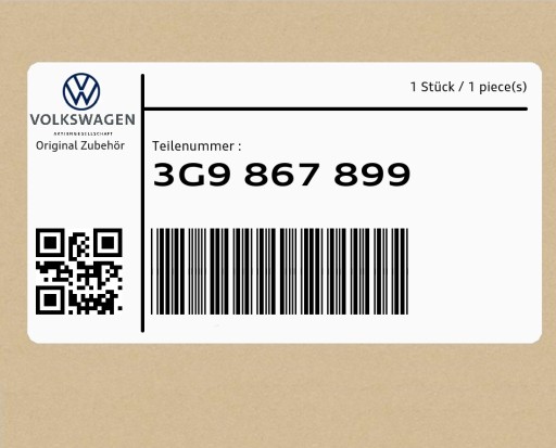 Hook 3G9867899 VW Passat