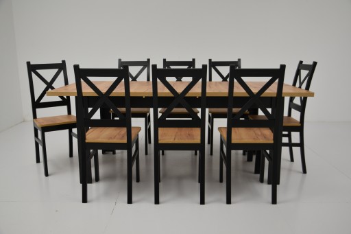 CRAFT раздвижной стол 90x160/200 8 стульев КОМПЛЕКТ