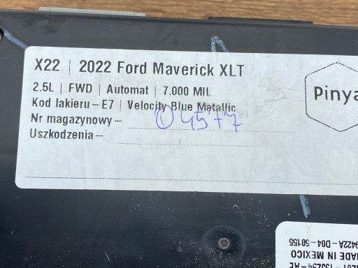 Модуль контроллера тормозов Ford Maverick 2022+ Escape KugaUSA