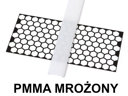 РАССЕИВАТЕЛЬ ДЛЯ СВЕТОДИОДНЫХ ПРОФИЛЕЙ 1М A B C D G H Y Z X - PMMA