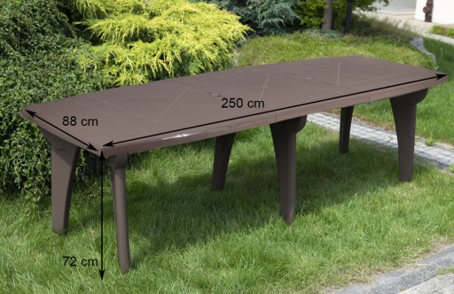 STÓŁ SKŁADANY 250cm x 88cm DUŻY stolik ogrodowy -