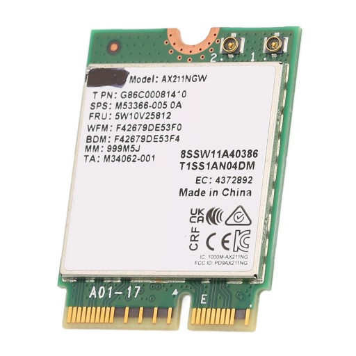 Сетевая карта M.2 AX211NGW M.2 KEY E CNVio 2