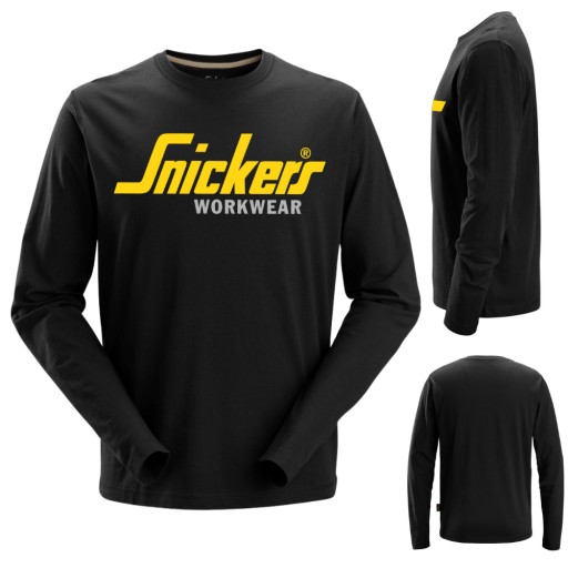 Мужская футболка с длинным рукавом Snickers Fan Edition черная S