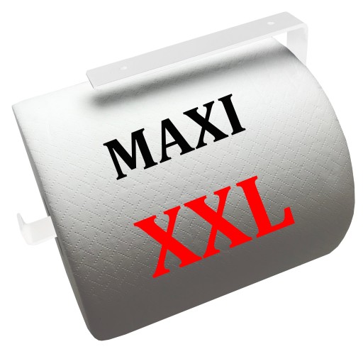 РУЧКА MAXI XXL НАСТЕННАЯ ВЕШАЛКА ДЛЯ БОЛЬШОГО РУЛОНА ДЛЯ ЧИСТКИ ПОЛОТЕНЕЦ БОЛЬШОЙ РУЛОН ДЛЯ ЧИСТКИ БЕЛЫЙ