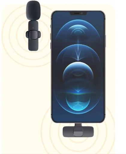 MIKROFON KRAWATOWY BEZPRZEWODOWY USB-C ANDROID