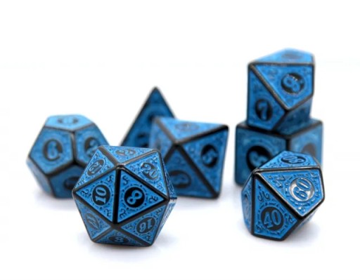 ŚWIĄTYNIA WODY ZESTAW 7 KOŚCI KOSTEK RPG