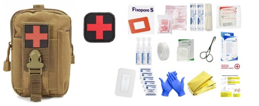 Tactical Travel Tourist Tourist First Aid Kit+оборудован