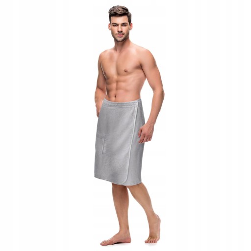 KILT RĘCZNIK KĄPIELOWY + TURBAN NA GŁOWĘ MĘSKI MEN DO SAUNY SPA BASEN