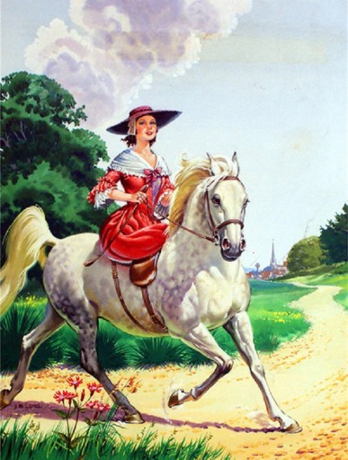 HAFT KRZYŻYKOWY KOŃ MULINA NADRUK ZESTAW 40x50