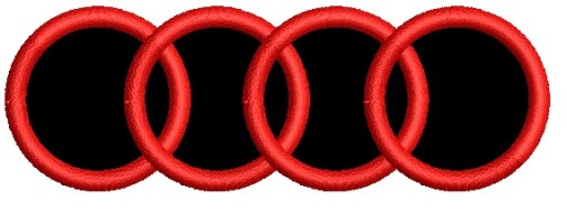 Нашивка AUDI Аппликация Тюнинг Вышивка