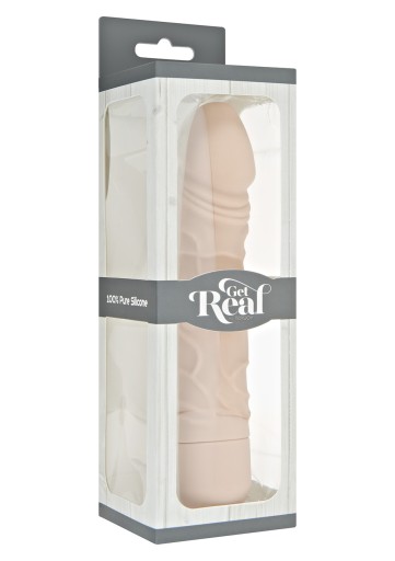 Классический силиконовый вибратор 20 см Flesh FREE