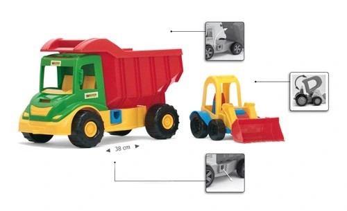 Самосвал MULTI TRUCK с БАГГИ 40 см WADER 32210