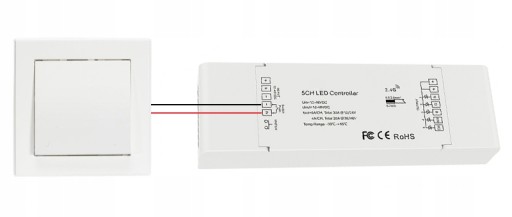 Kontroler LED RGB+CCT 12-48V 360W/720W Seria SD RF 2.4GHz