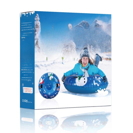 CLISPEED 120CM PVC DMUCHANE SANKI ŚNIEŻNE ZIMOWE Z UCHWYTAMI DO S