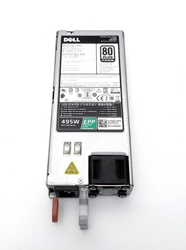 Oryg. zasilacz Dell E495E-S1, 0VKDD2, 495W, T330 T630 R530 R630 R730 R740