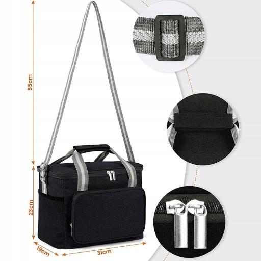 Термосумка Bedee THERMAL BAG черная 15 л