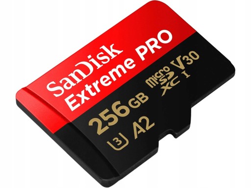 КАРТА SANDISK MICRO SD 256 ГБ АДАПТЕР EXTREME PRO КАМЕРА КАРТА ПАМЯТИ