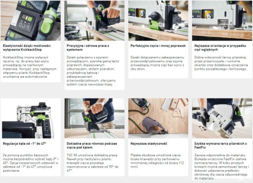 Аккумуляторная погружная пила Festool TSC 55 KEB-Basic