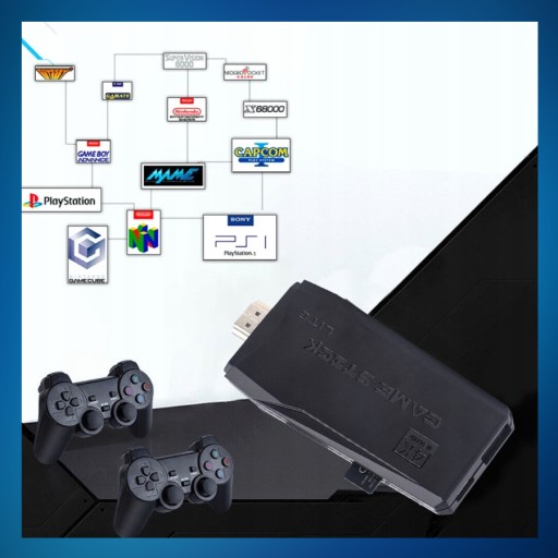 KONSOLA RETRO TV GRA TELEWIZYJNA HDMI 2 PADY 20000 GIER POLSKIE MENU PL