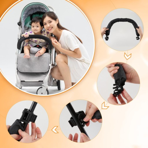 Drążek bezpieczeństwa Solidny podłokietnik dla dziecka do wózka Pushchair Pram