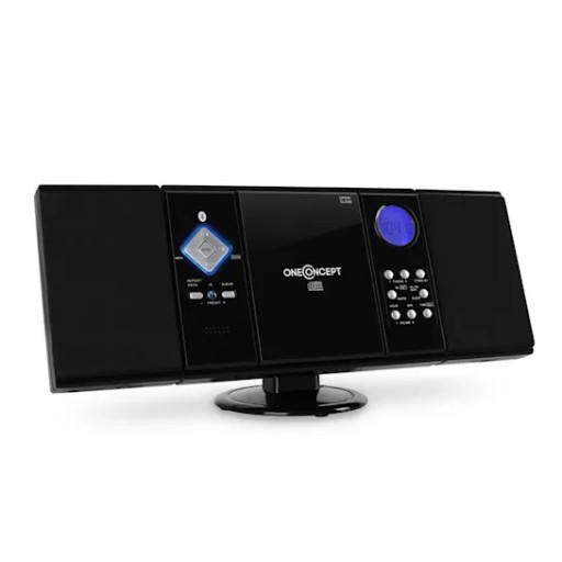 Стереосистема OneConcept V-12-BT черная с пультом дистанционного управления