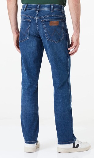 ТЕМНЫЕ ДЖИНСЫ Wrangler TEXAS SLIM Rodeo Bull БЕСПЛАТНО РАСТЯЖАЮТСЯ W33 L32