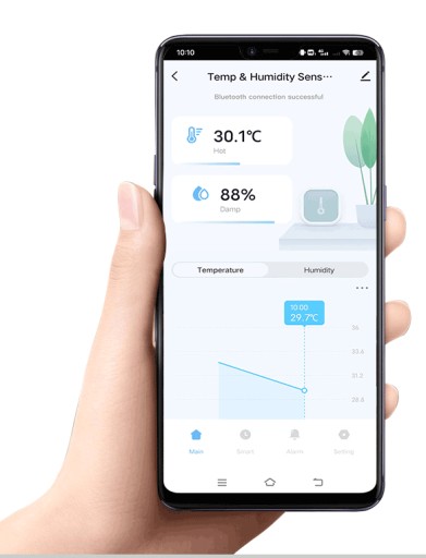 TH05 ИНТЕЛЛЕКТУАЛЬНЫЙ ДАТЧИК ТЕМПЕРАТУРЫ ВЛАЖНОСТИ TUYA BLUETOOTH