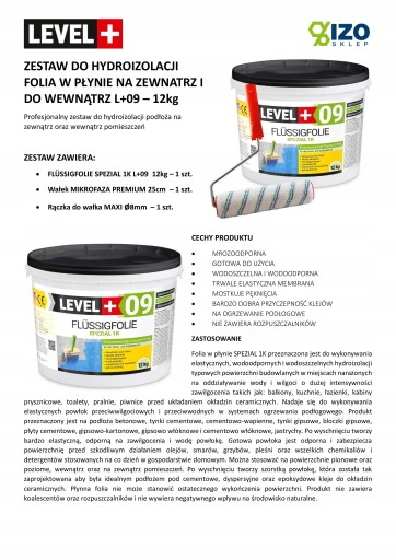 Folia w płynie 12kg Wałek Malarski Hydroizolacja