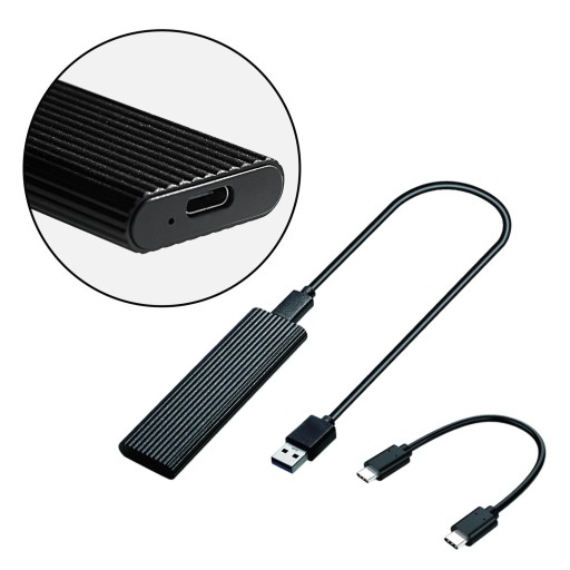 Адаптер сигнального шасси M.2 NVME — USB 3.1 без инструментов с двумя МБ