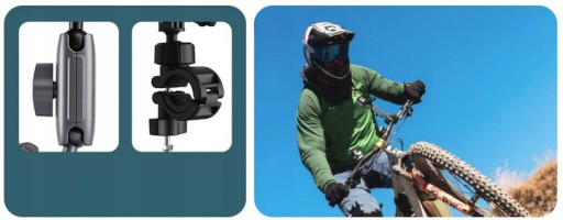 Держатель тисков TELESIN Magic Arm для GoPro HERO 12 11 Mini 10 9 8 7 6 5 4 MAX