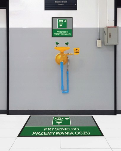 Коврик напольный EYE WASH SHOWER 85x85