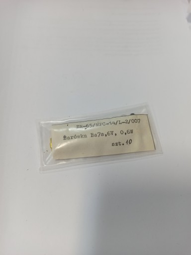 Неоновая лампа Ba7 6В 0,6Вт, 10 шт.