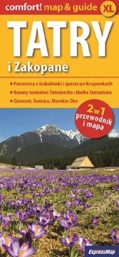Татры и Закопане 2в1. Путеводитель и карта Ламинат