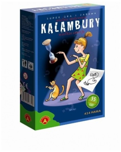 Ciekawa GRA ROZWIJAJĄCA Rozgrywka EDUKACYJNA Kalambury Mini GRA Alexander