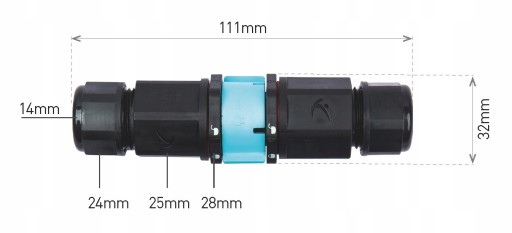 IP68 CTL 3x2,5 водонепроницаемый кабельный разъем GREENLUX