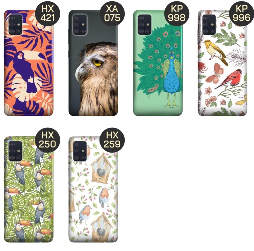 ETUI DO SAMSUNG GALAXY A51 5G WZORY PTAKI PTAK PAPUGA KOLIBER OBUDOWA CASE