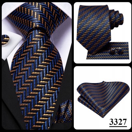 Hi-Tie Peacock Blue Nowość Design Jedwabny ślub