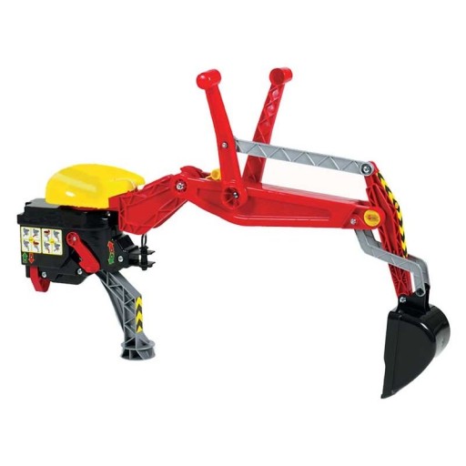 Roll Toys задний экскаватор с замком, красный