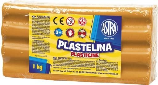 PLASTELINA 1 kg pomarańczowa