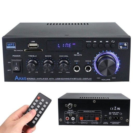 ПОРТАТИВНЫЙ FM-РАДИО УСИЛИТЕЛЬ СТЕРЕОАУДИО HIFI BLUETOOTH 5.0