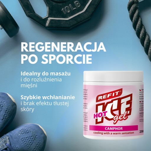 REFIT Ice Gel Camphor 230 ml|Extra maść przeciwbólowa