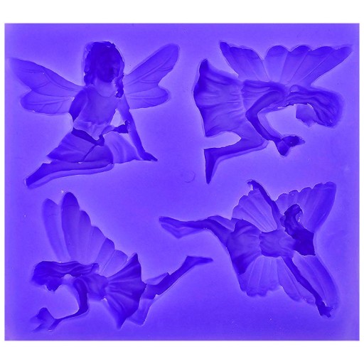 Силиконовая форма FORM Pentart - 4 эльфа