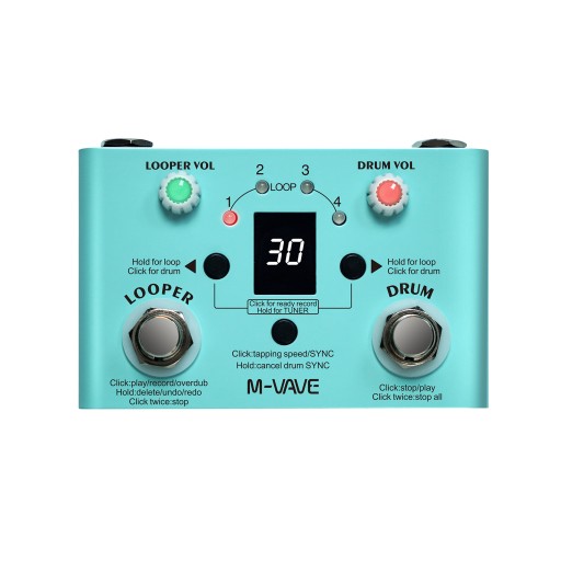 M-VAVE LOST TEMPO Педаль эффектов Drum Looper