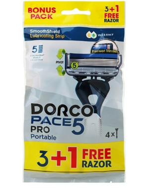 DORCO Pace 5 PRO Одноразовая бритва 3+1 БЕСПЛАТНО